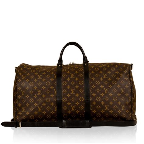 Louis Vuitton Keepall Bandouliere 55 Monogram Macassar Canvas